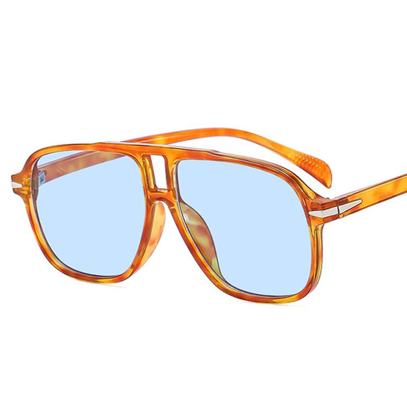 Vintage Oversized Pilot Sunglasses Women  Big Black Orange Vintage Sun Glasses For Ladies Eyewear Popular Shades Windproof