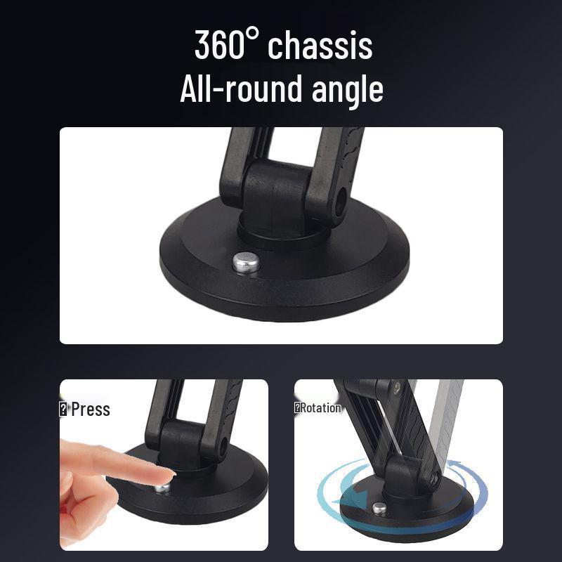 Adjustable Magnetic Car Phone Holder with 360° Rotation & Strong Suction