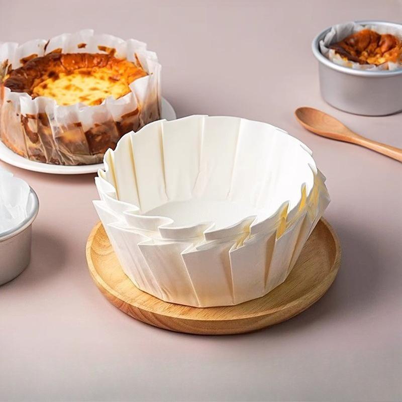 6/5/4/3.5 Inches 50/100PCS Baking Paper Cups for Cheesecake Disposable Non - Stick Cake Liners