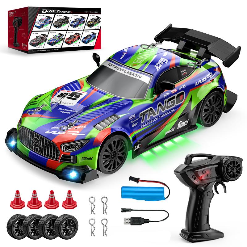 4Wd Rc Drift Car 2.4G Remote Control High Speed Racing Vehicle Led Light 4X4 Sport Auto Model Toys For Children Boys Gift