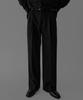 Baulopeulodeogteu Wool Double-Pleat Wide Slacks [Black]