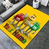 M&M's Custom Name Carpet Rug for Living Room Bedroom Home Sofa Decoration,Kids play Non-slip Floor Mat