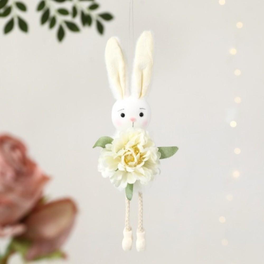Colorful Bunny Doll Ornaments Cute Rabbit Hanging Ornament Easter Rabbit Pendant Festival Party