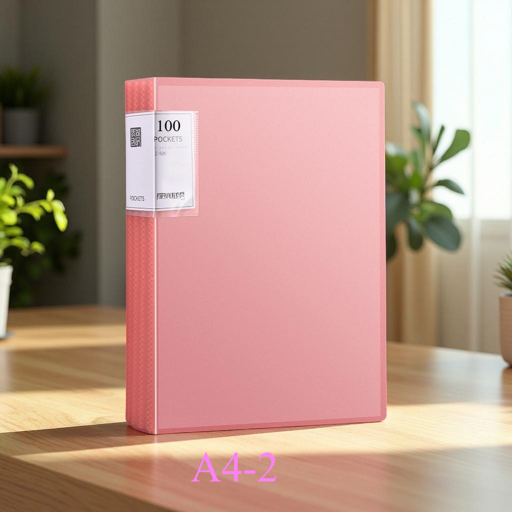 1Pc A4 Transparent Plastic File Folder, Multi-Page Data Bag Office Study Document Case Durable Layered Insert Archive
