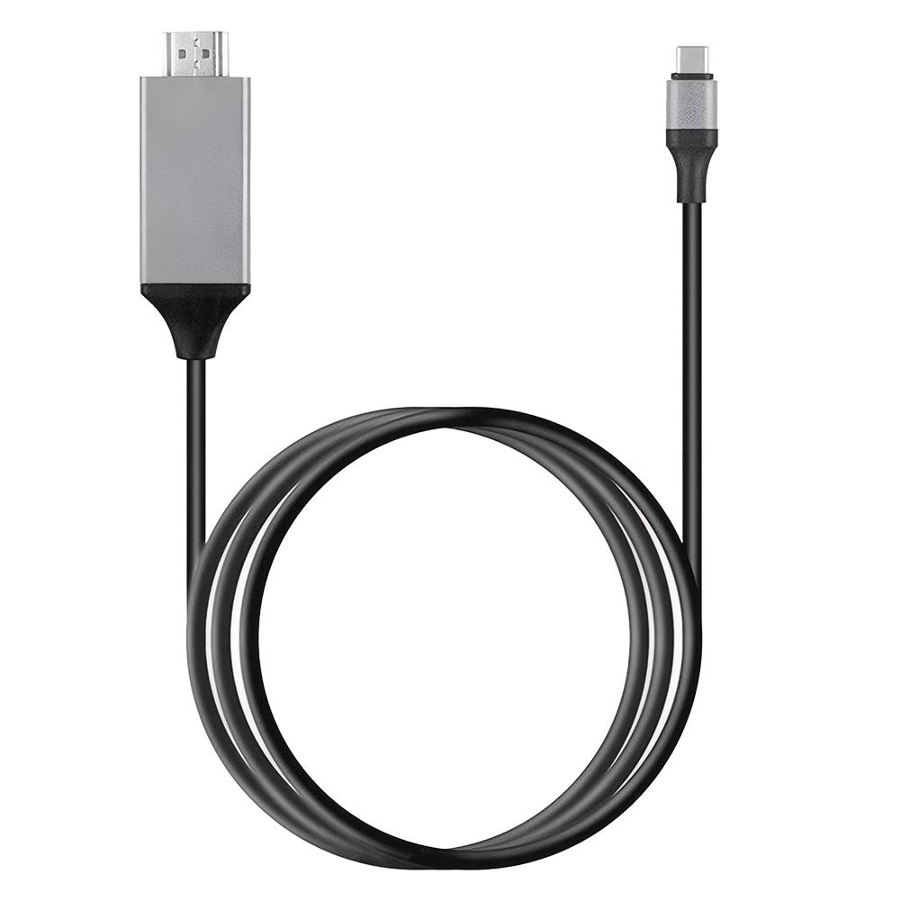 

Кабель USB C - HDMI, совместимый с USB-C - HDMI, кабель-адаптер HDTV TV 4K 4k2k 30 Гц для MacBook Pro/Air для iPad Pro 2020