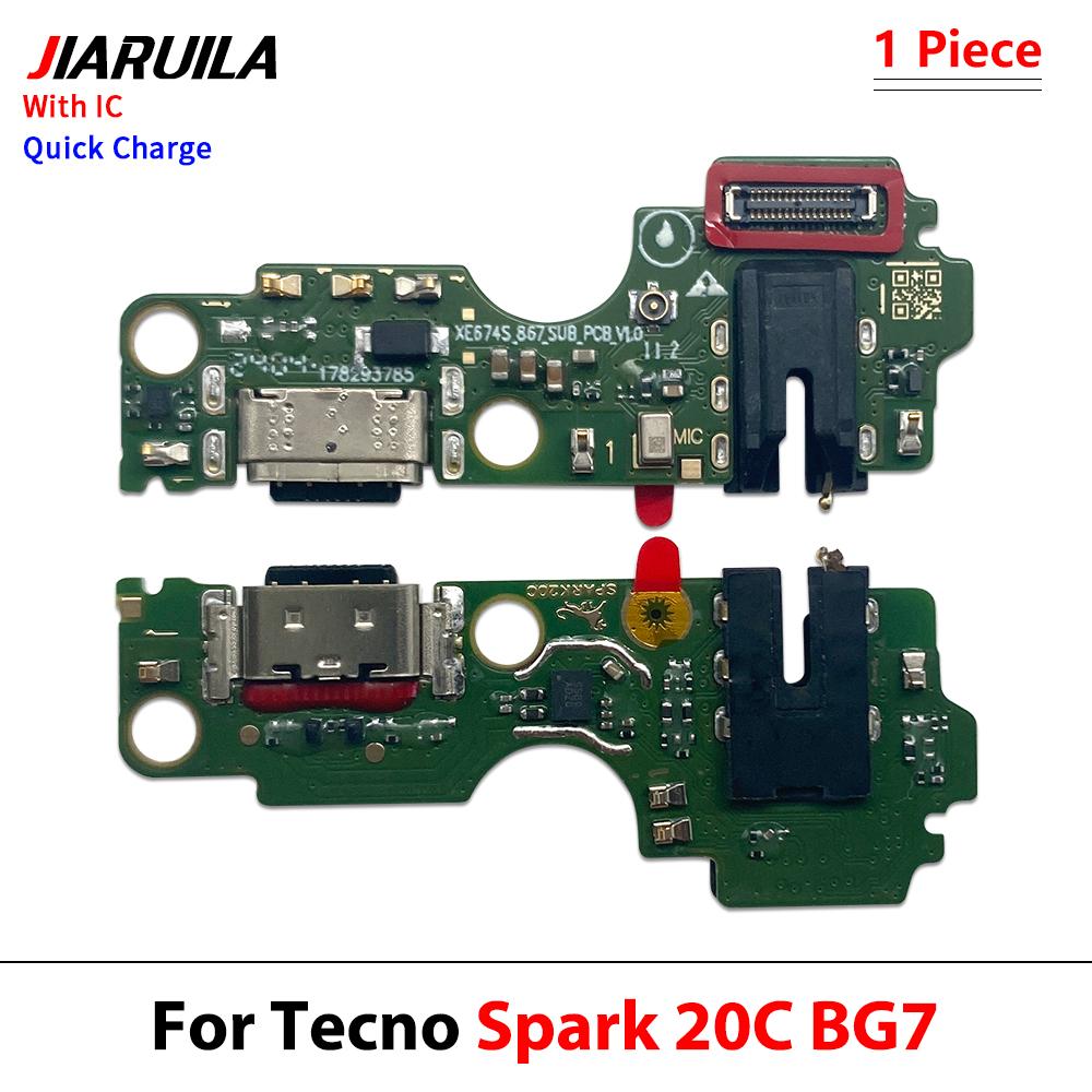 Usb Dock Charger For Tecno Spark 11 Pro Spark 11c BG7 Spark Pro Plus KG7 Charging Board Module Flex Connector Ports