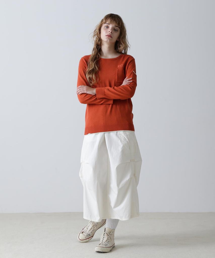 AVIREX FATIGUE KNIT TOPS M 439 Brick 783-3240603
