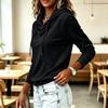 Women's Casual Long Sleeve Hooded Loose Fit Color Top
