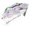 Compact Chinese-Style Oil Painting Umbrella: Portable, Manual Open, UV Protection for Sun & Rain