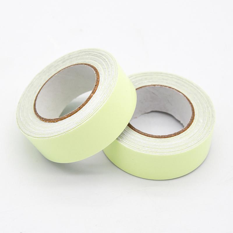 1 Roll Fluorescent Self-Adhesive Glow-In-The-Dark Tape Light Strip Fire Channel Stage Decoration Safety Exit Warning Stickers