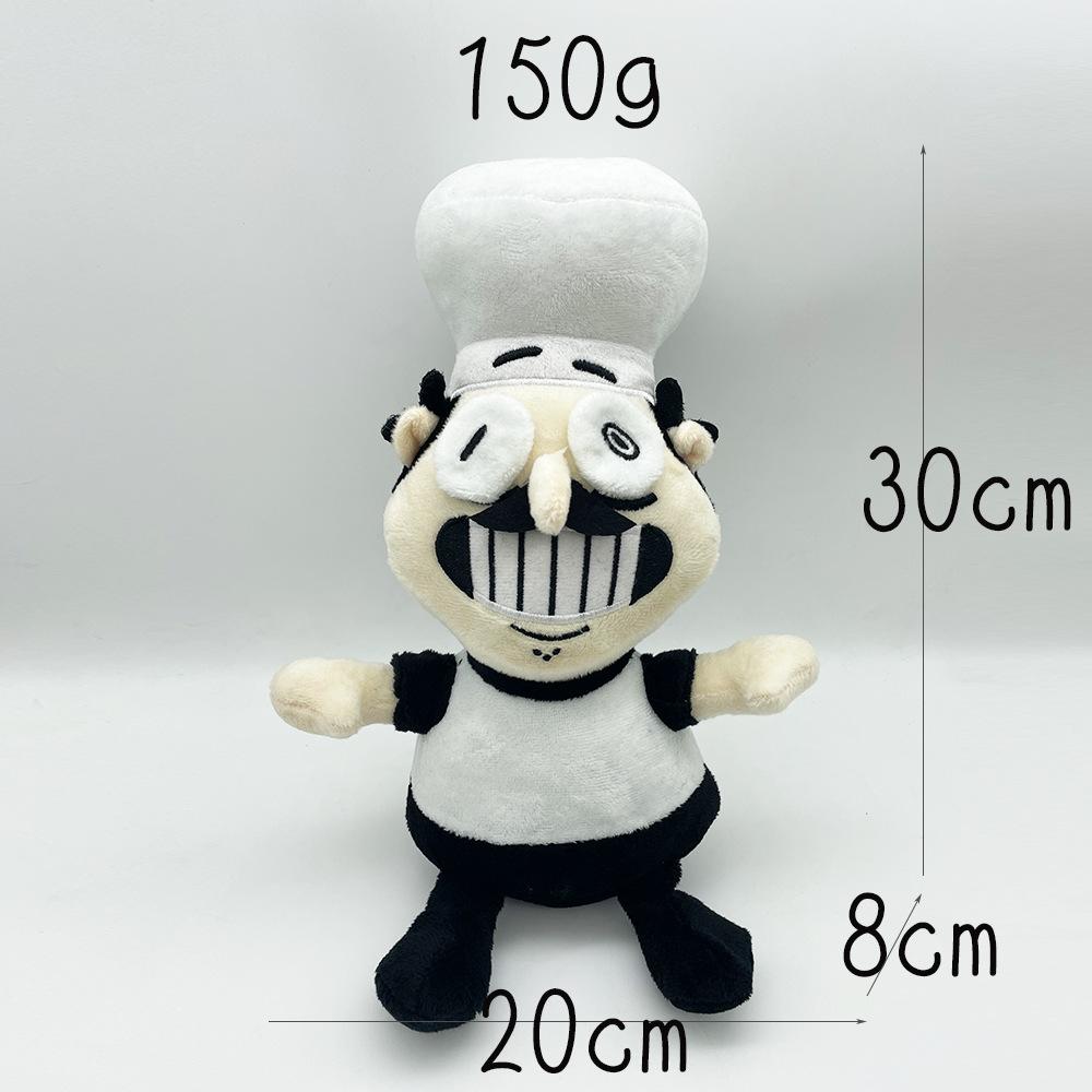 2023 New Arrival Peppino Cook Pizza Tower Plush Toy Character Cotton Material 20-25cm Unisex Targeted for Younger Audience