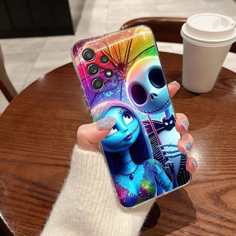 Klare Hülle für Samsung Galaxy A57 A37 A56 A36 A55 A54 A35 A26 A07 A17 A16 A06 A34 A15 Hülle The Nightmare Before Christmas Jack