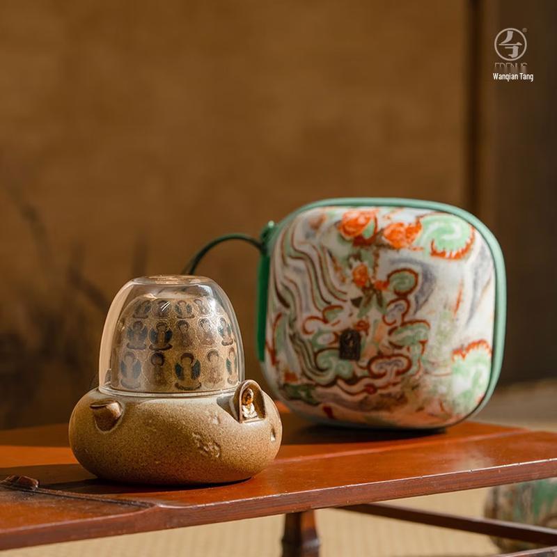 Wanqiantang Dunhuang Series Portable Travel Tea Set
