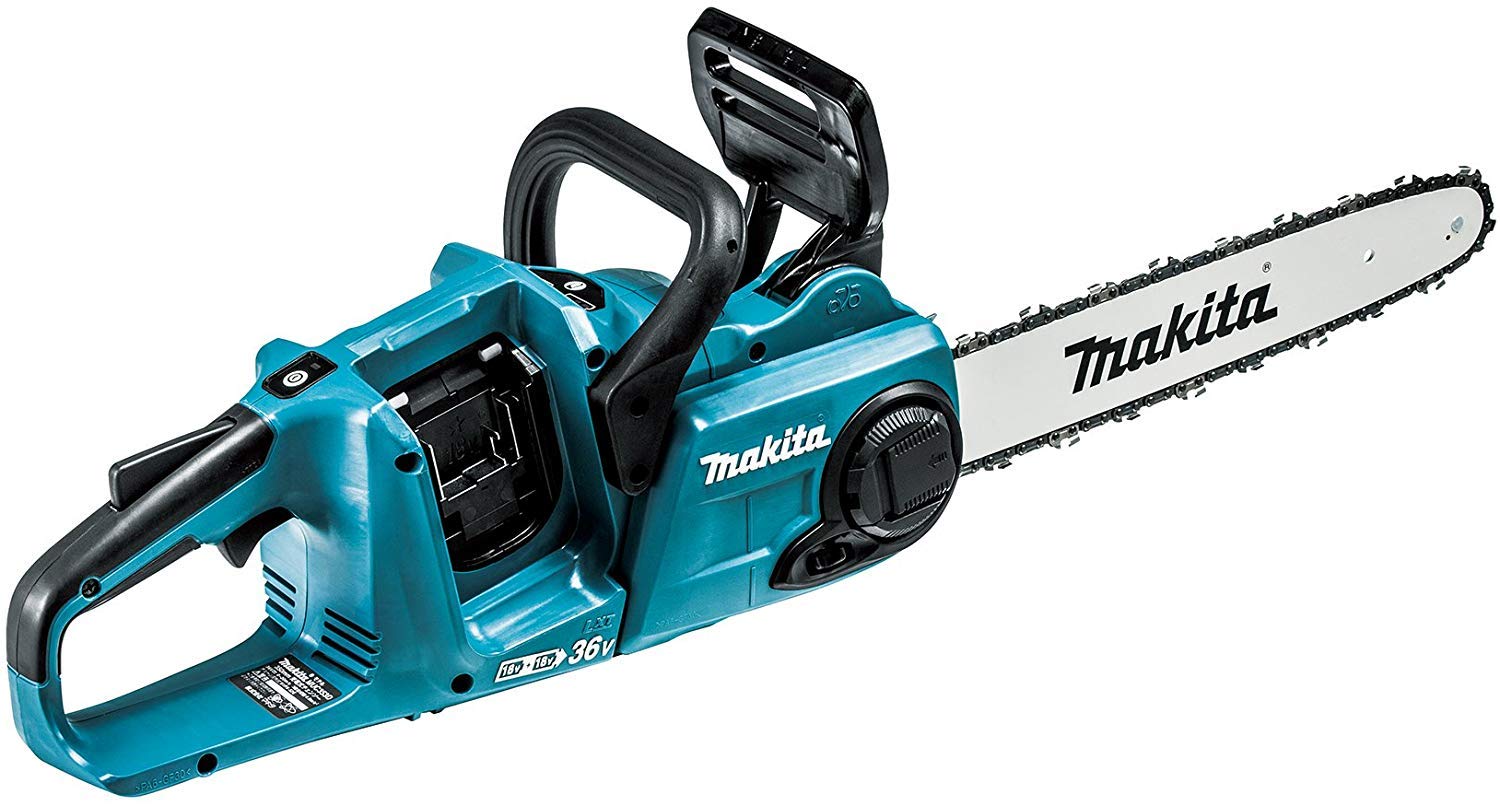 

Акумуляторна направляюча шина для бензопили Makita 350 мм, блакитний зарядний пристрій, продається окремо MUC353DZ 18 В+18 В синій