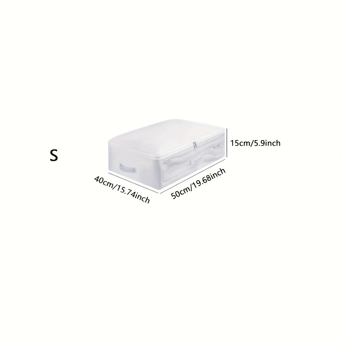 

1pc-PVC Large Capacity Quilt Clothes Storage Bag Under Bed Storage Box Closet Organizer Blankets Comforters Dust-proof Storage B