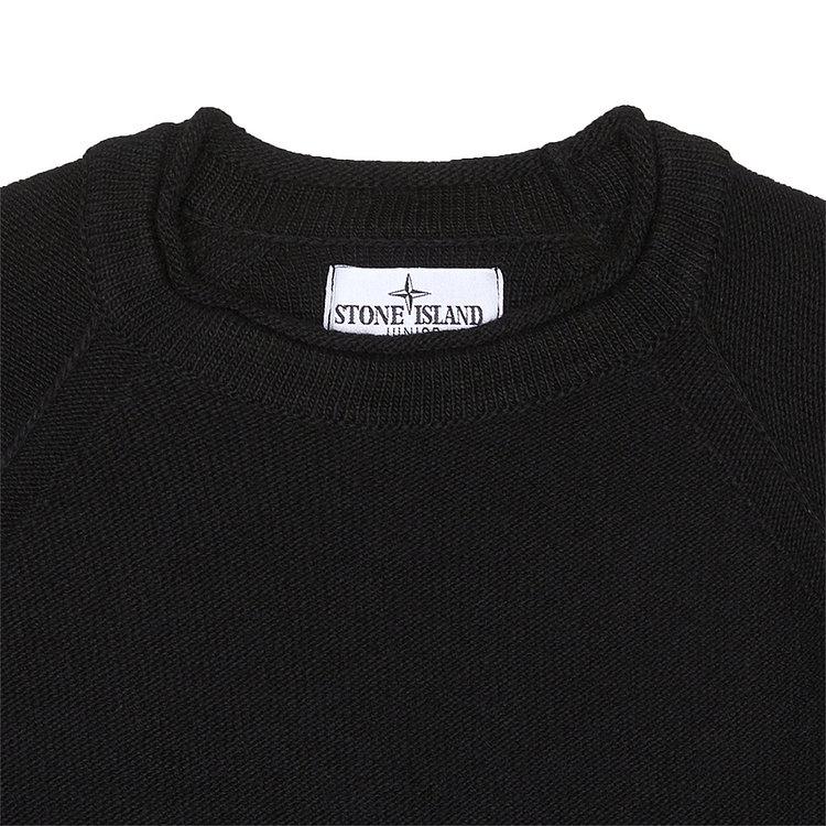 Stone Island T-Shirt Kids Solid Color Round Neck Pullover Long Sleeve Kids tops Black 7916507Z1-V0029
