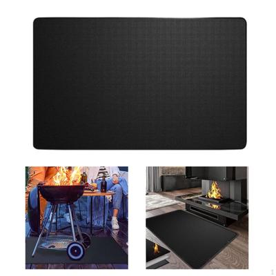 Tapis de barbecue pour grillades intérieures et extérieures, grand protecteur de foyer, couverture de sécurité pour terrasse