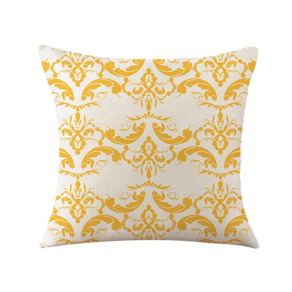 European Station Pillow Wabi-sabi Style Bohemian Print Pillow Case Bedside Sofa Linen Pillow Case