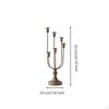sixArm Candle Holder Traditional 6Arm Candelabrum Metal with Cups for Dining Tables,