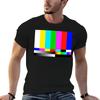 Smpte Testkort T-shirt Andningsbar Gym Kortärmad T-shirt