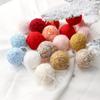 50Pcs Hand-wound Christmas Yarn Ball Woolen Ball Xmas Ornaments Tree Hanging Pendant  Navidad
