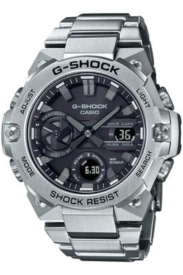 Casio Smartphone Link Carbon Core Guard Watch Silver G-STEEL GST-B400D-1AJF Men's