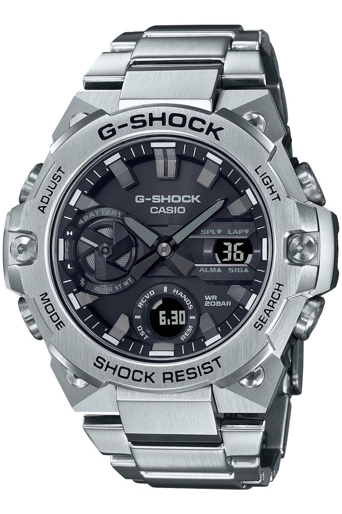 Casio Smartphone Link Carbon Core Guard Uhr Silber G-Shock G-STEEL GST-B400D-1AJF Herren