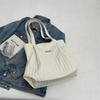 Shoulder Bag Women's Large Capacity Pleated Solid Color Tote Bag