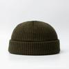 Knitted melon fur hat wool hat dome cold hat autumn and winter hat American retro knitted hat landlord hat