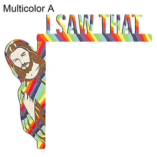 Vintage Jesus Ornament Eco-friendly Garden Door Corner I Saw That