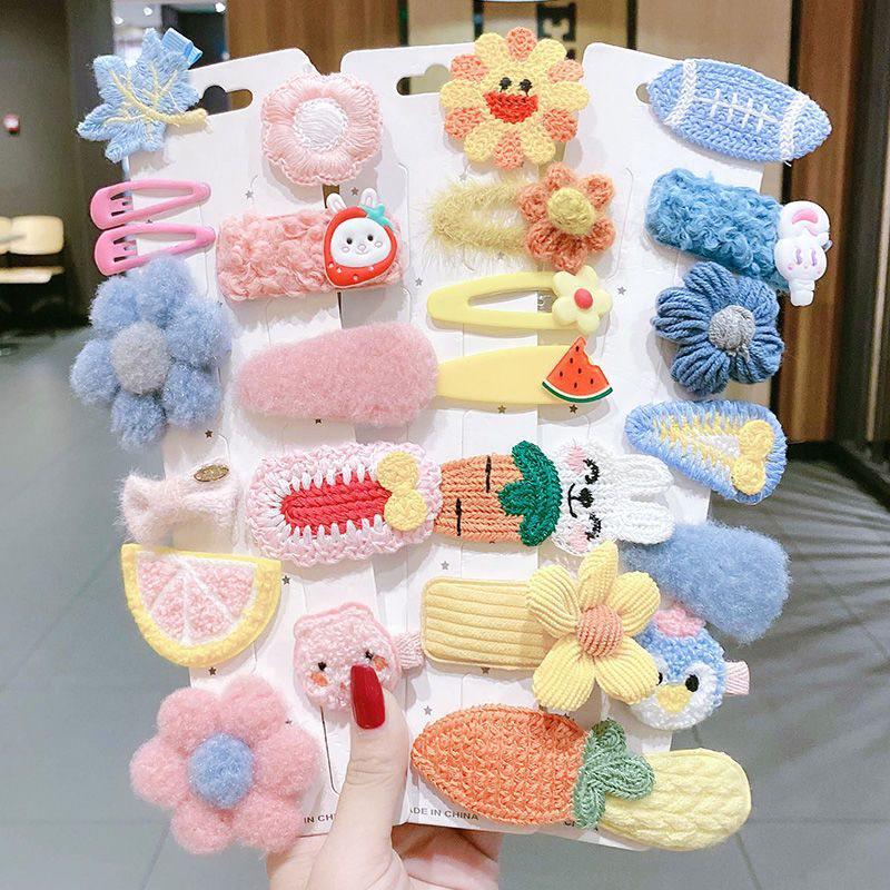 Autumn/Winter 2025 Lambswool Plush Hair Clip: Cute BB Clip Headwear for Women & Children