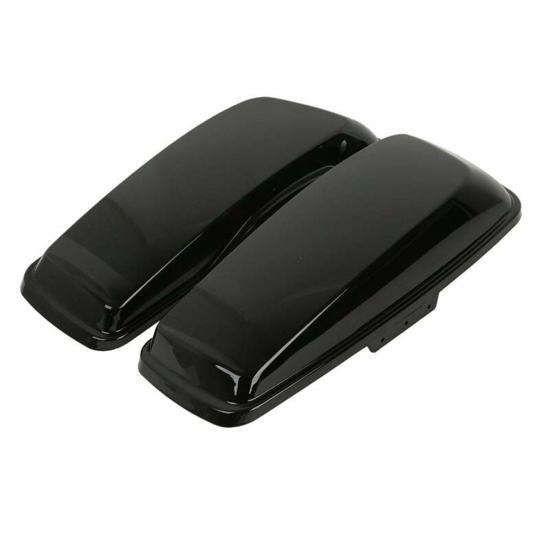 Motorcycle Vivid Black Hard Saddlebag Lids For Harley Road King Road Glide Electra Glide Ultra-Classic 2014-2024