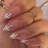24 Piezas Negras Desmontables Almendra Francesas Cobertura Completa Uñas Postizas Con Líneas Plateadas de Mariposa Stiletto Press On Nails Para Manicura DIY