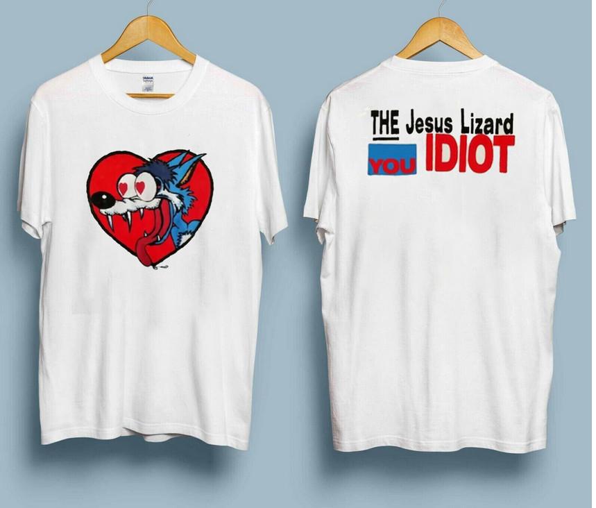 The Jesus Lizard Idiot T-Shirt, Vintage The Jesus Lizard Rock Band Tee.