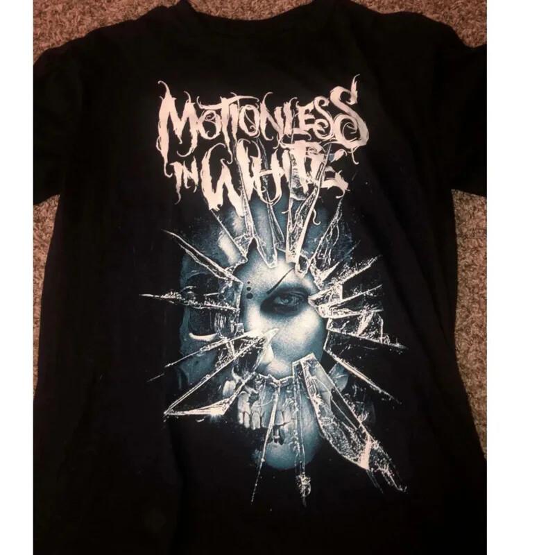 

Motionless In White Horror Graphic T-Shirt Short Sleeve Black Men S to 5XL Unisex T-Shirt M
