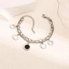 Colorfast Korean-Japanese Titanium Steel Women's Bracelet - Versatile, Fashionable Hand Jewelry.