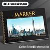 Professional 8K Marker Drawing Book: Blank Fine Art Paper for Manga and Coloring
