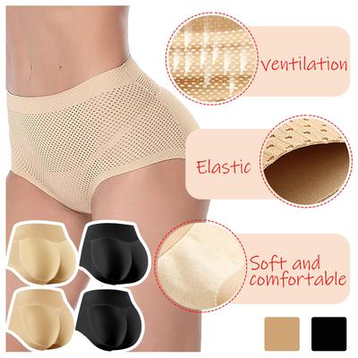 Women's Latex Underpants Buttock Up Pants Buttock Pad Breathable Buttock Tucking