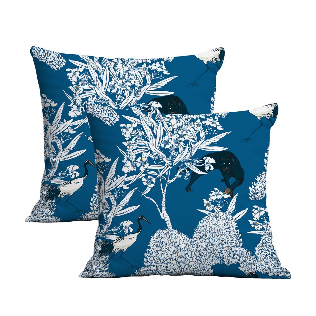 New Creative European Retro Floral Pillowcase Double-sided Printed Home Cushion Pillowcase Multiple Styles Available