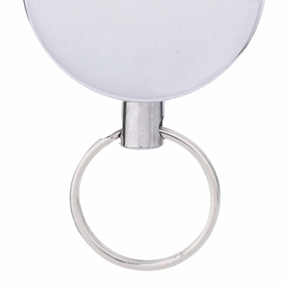 2 Pcs 65cm Retractable Pull Chain Metal Retractable Badge Holder Pull Chain Reel  Education Sector