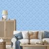 Wallpaper Geometric Rhombuses Azure, Center Azure 50x1000