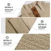 2026 Men's Stand Collar Long Sleeve Jacquard Knit Hoodie - Casual Outdoor Wear, European Size