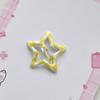 10pcs Stylish Lattice Star Hairpin Colorful Hair Clip Casual Wear Hair Barrettes for Teenagers and Children