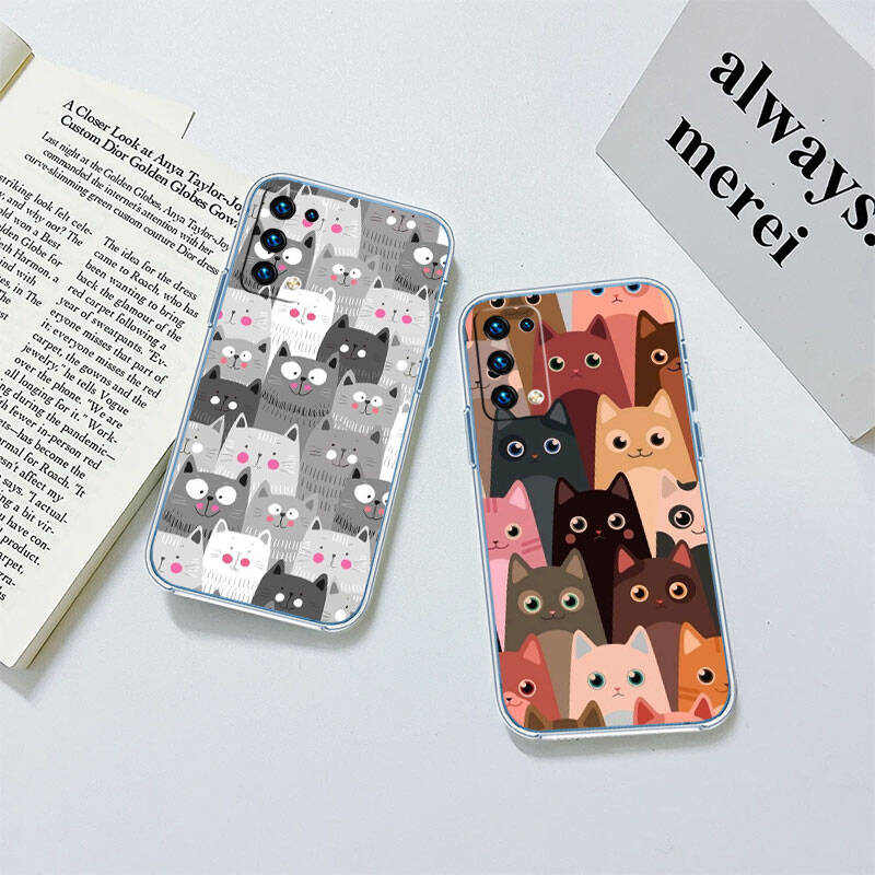 MH30 Cat Kitten Meow Phone Case for Motorola Edge 20 30 S30 40 50 Fusion Lite Plus Pro Neo Ultra One Power Action Macro Hyper Vision Zoom