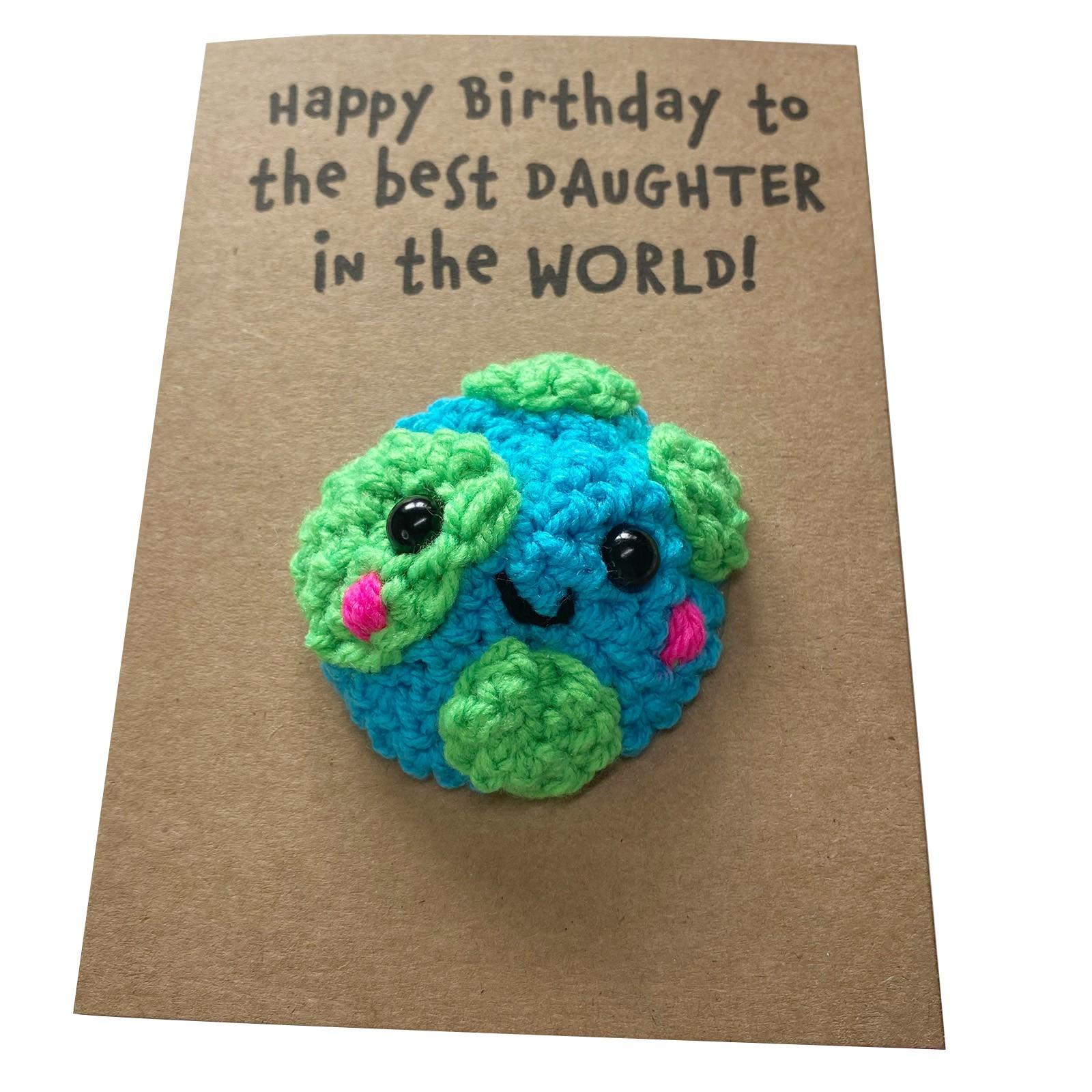 

В язані гачком листівки до Дня матері, Веселі листівки ручної роботи One Size