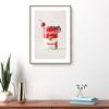 Nordic Minimalist Coffee Shop Wall Art: Modern Canvas with Inner Frame