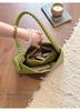 Elegant French Woven Pattern Baguette Women's Shoulder Bag 2026