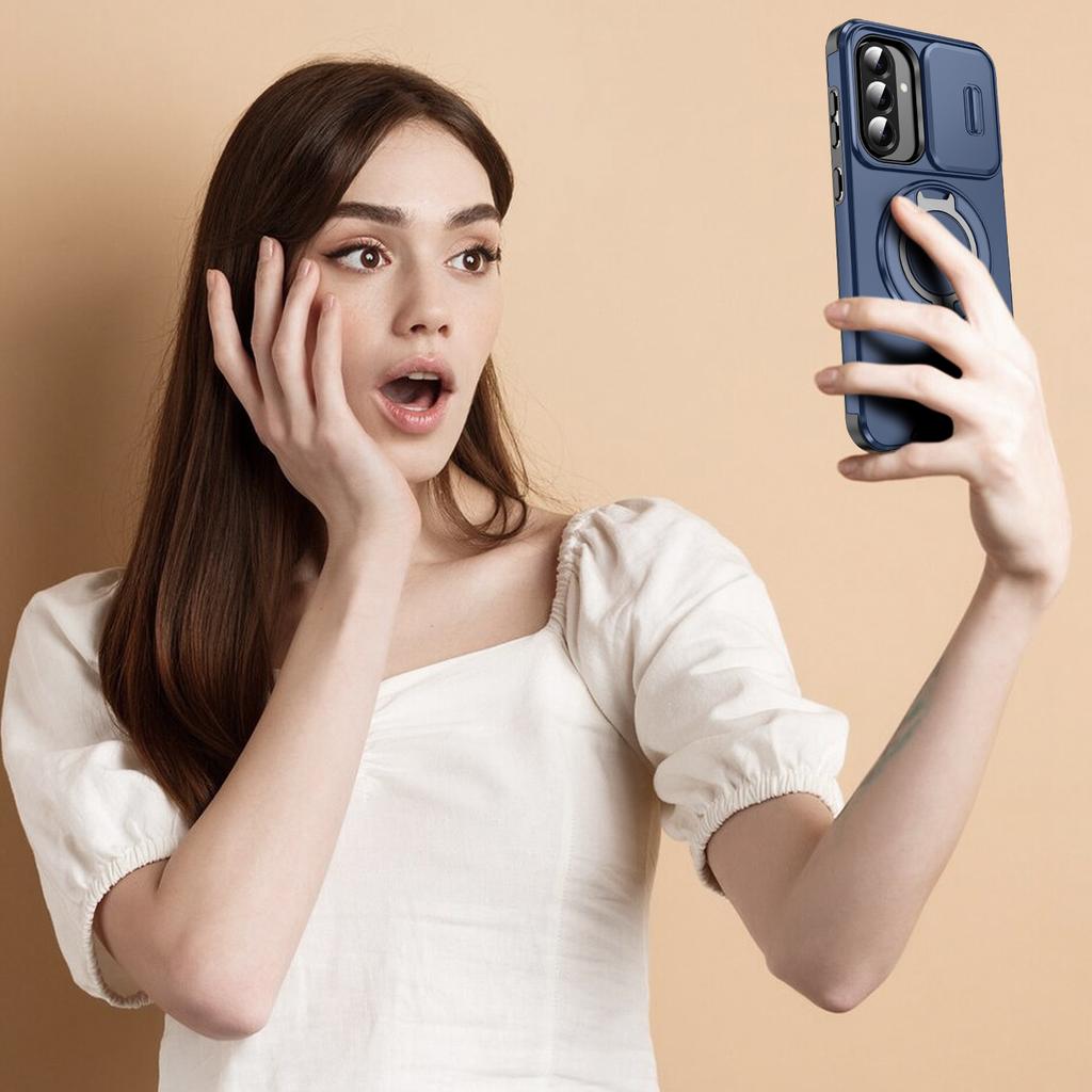 Slide Lens Cover Design Shockproof Case for Samsung Galaxy A17 5G A56 A16 A36 A55 A35 A15