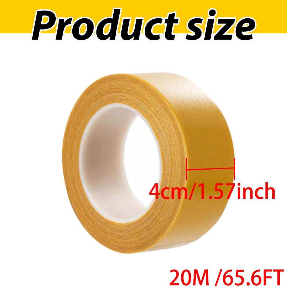 1Roll Double Sided Tape High Viscosity Grid Fiber Transparent Double Sided Tape Sticky Waterproof Adhesive Fiber Mesh Tapes