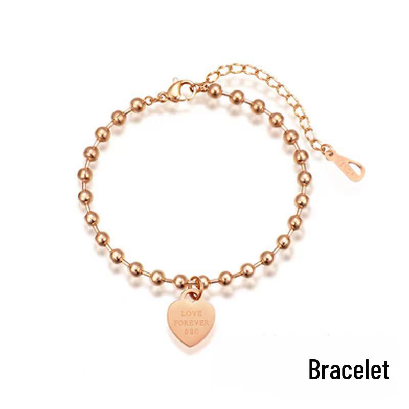 Women's Fashion Titanium Steel Bracelet: Elegant Japanese & Korean Design, Non-Fading Stainless Steel, Versatile Jewelry.